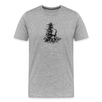 jazz - T-shirt bio Premium Homme - gris chiné - Devant - Damien (186cm)