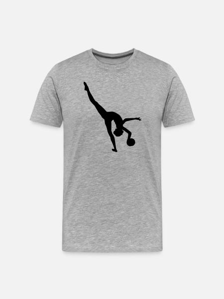 Rhythmic gymnastics - Men's Premium Organic T-Shirt - heather grey