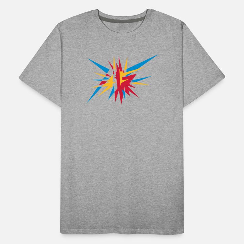 Explosion and rays Men's Premium Organic T-Shirt
