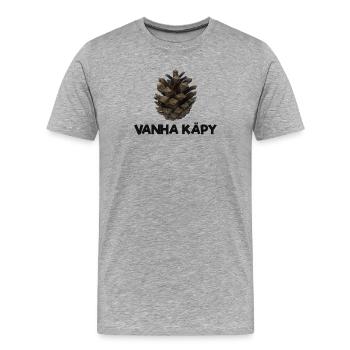 Vieux tas - T-shirt bio Premium Homme - gris chiné - Devant - Damien (186cm)