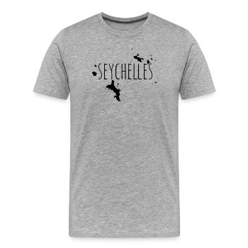 Seychelles - Männer Premium Bio T-Shirt - Grau meliert - Vorne - Damien (186cm)