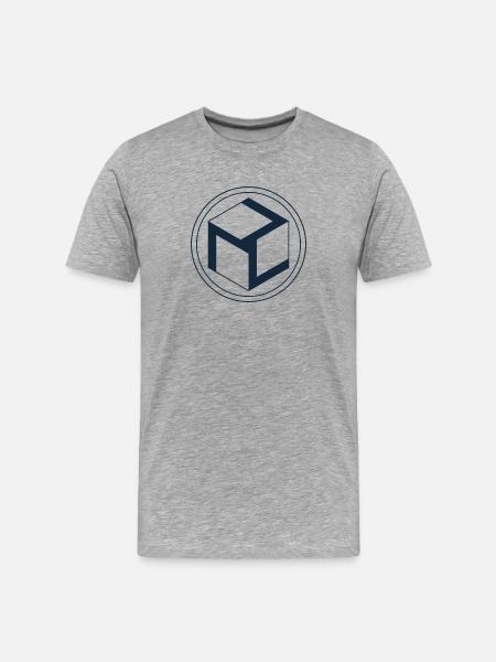 Antahkarana Symbol, Sacred Geometry - Men's Premium Organic T-Shirt - heather grey