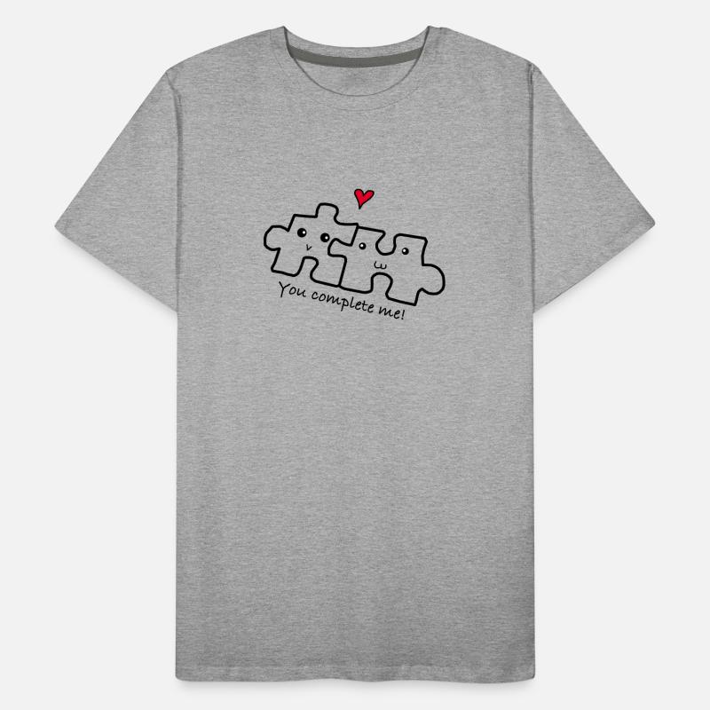 Amour relation couple T-shirt bio Premium Homme