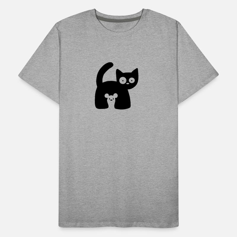 Cat mouse gift pet Men's Premium Organic T-Shirt