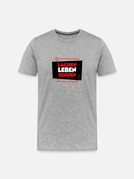 Singer singer sing singing gift Christmas - Men's Premium Organic T-Shirt - heather grey