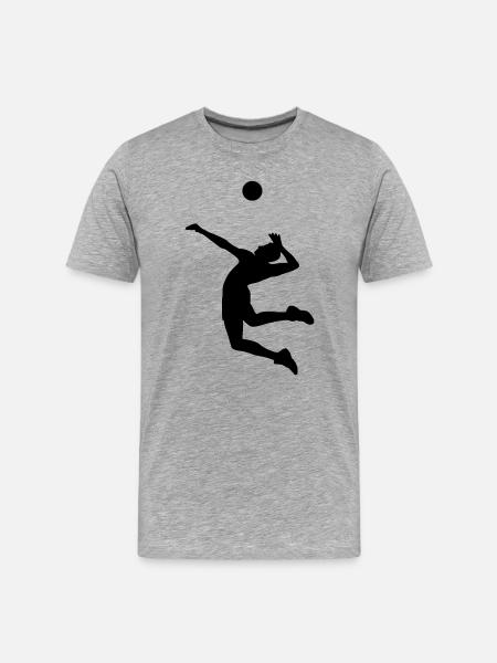 volleyball - T-shirt bio Premium Homme - gris chiné