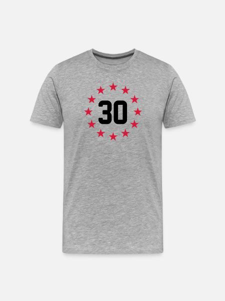 30 years - Men's Premium Organic T-Shirt - heather grey
