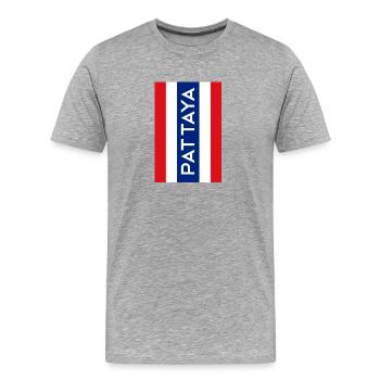 Pattaya Thailand Souvenir Shirt Ferienerinnerung - Männer Premium Bio T-Shirt - Grau meliert - Vorne - Damien (186cm)
