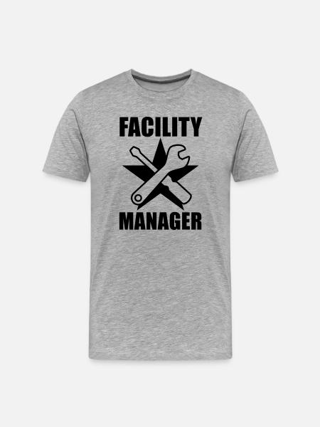 Facility Manager - T-shirt bio Premium Homme - gris chiné