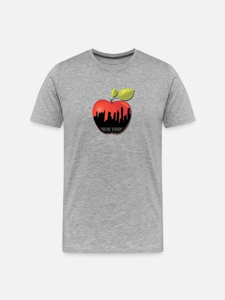BIG APPLE - T-shirt bio Premium Homme - gris chiné