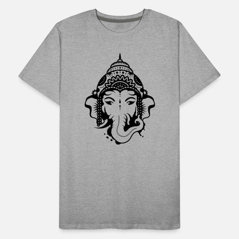 Ganesh, dieu à tête d'éléphant T-shirt bio Premium Homme
