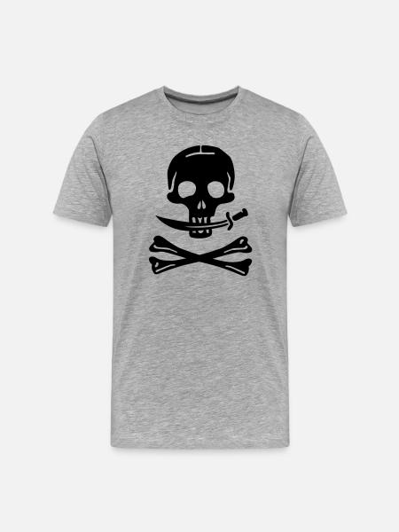 Pirate - pirates - T-shirt bio Premium Homme - gris chiné