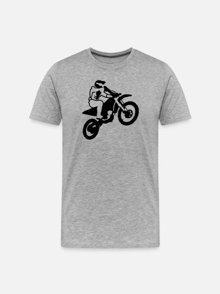 motorrad_8 - T-shirt bio Premium Homme - gris chiné
