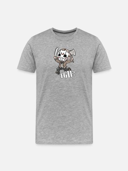 Jason Halloween Gift - Men's Premium Organic T-Shirt - heather grey