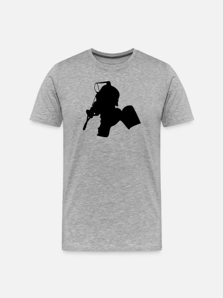 feuerwehr_2 - Men's Premium Organic T-Shirt - heather grey
