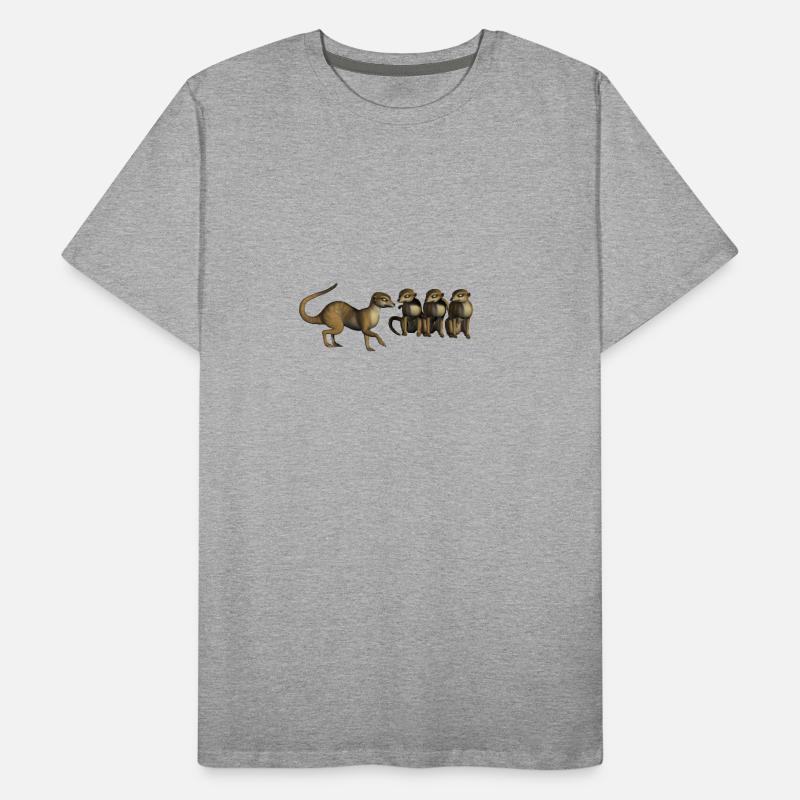 suricates amusants T-shirt bio Premium Homme