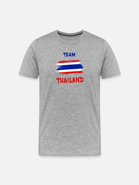 Team Thailand / Flag Gift Bangkok Thai - Men's Premium Organic T-Shirt - heather grey