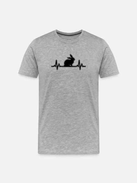 Hare - Men's Premium Organic T-Shirt - heather grey