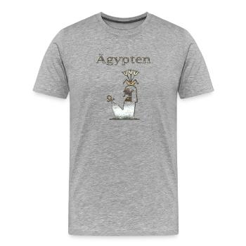 Ägypten 71 - Männer Premium Bio T-Shirt - Grau meliert - Vorne - Damien (186cm)
