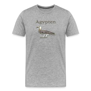 Ägypten 81 - Männer Premium Bio T-Shirt - Grau meliert - Vorne - Damien (186cm)