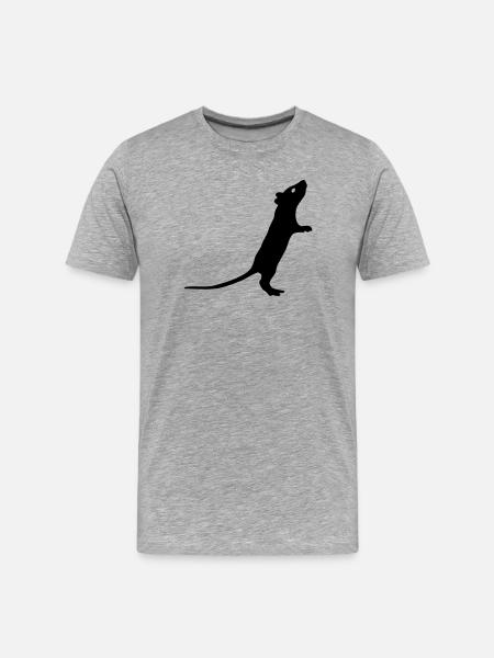 Rat - Men's Premium Organic T-Shirt - heather grey