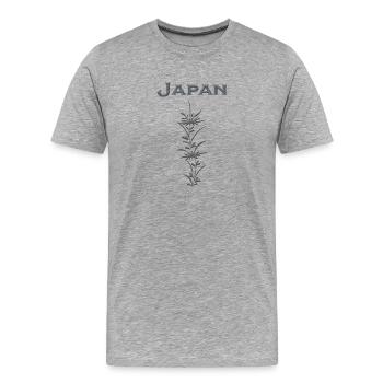 Japon 7 - T-shirt bio Premium Homme - gris chiné - Devant - Damien (186cm)