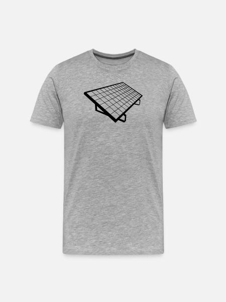 solar panel Solar System - Men's Premium Organic T-Shirt - heather grey