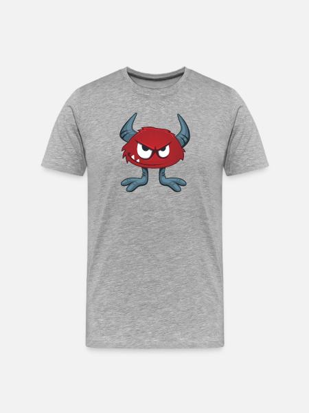 Monstre - T-shirt bio Premium Homme - gris chiné