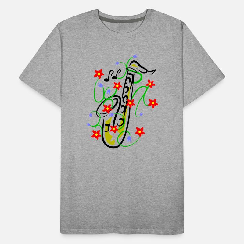 Conception du saxophone T-shirt bio Premium Homme