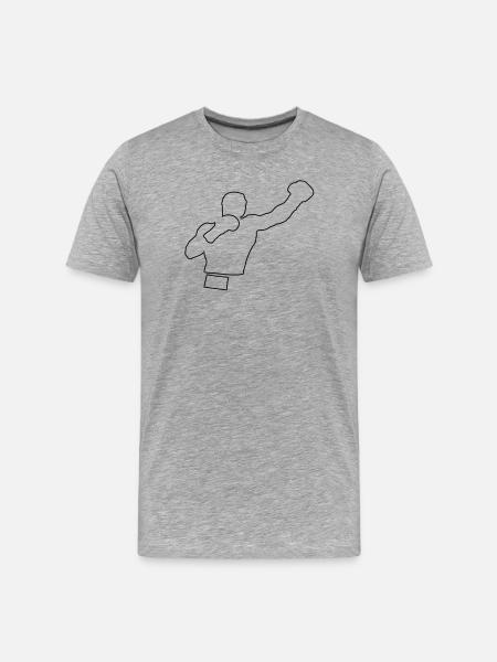 boxing - T-shirt bio Premium Homme - gris chiné