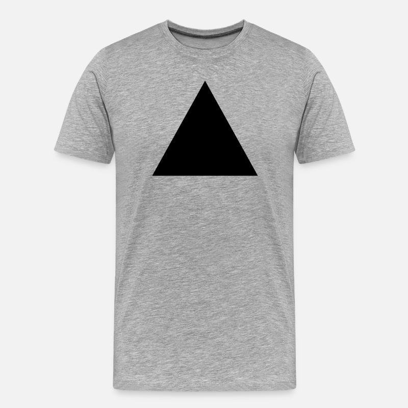 hipster dreieck form - Männer Premium Bio T-Shirt - Grau meliert