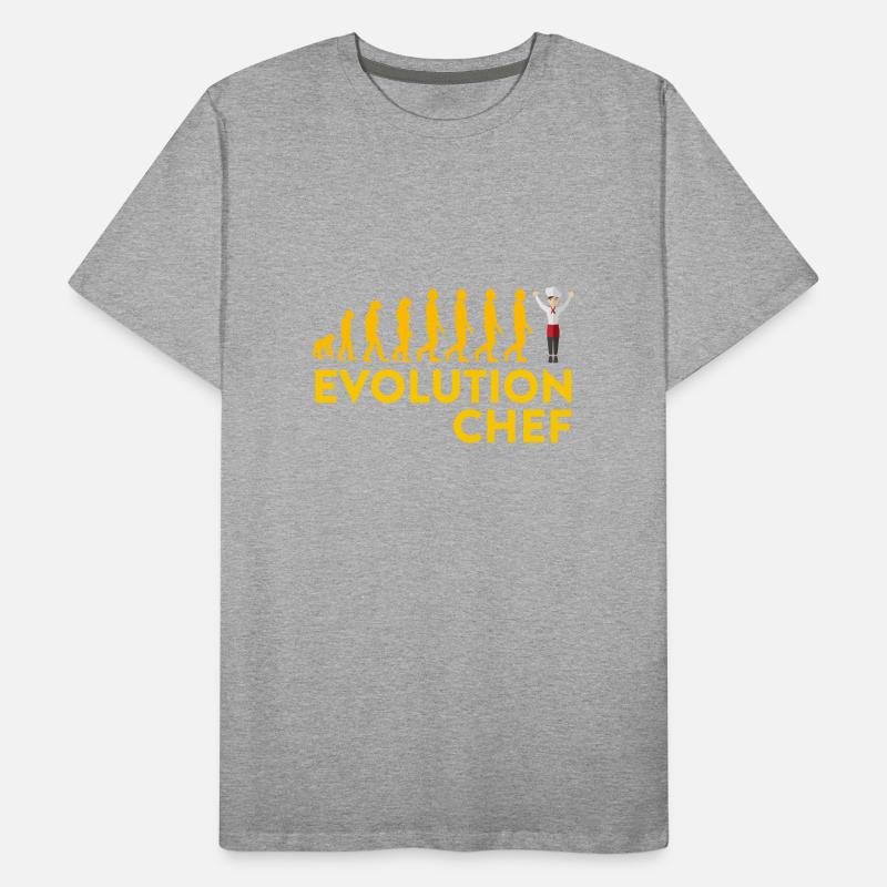 Evolutionärer Chef Motive Männer Premium Bio T-Shirt
