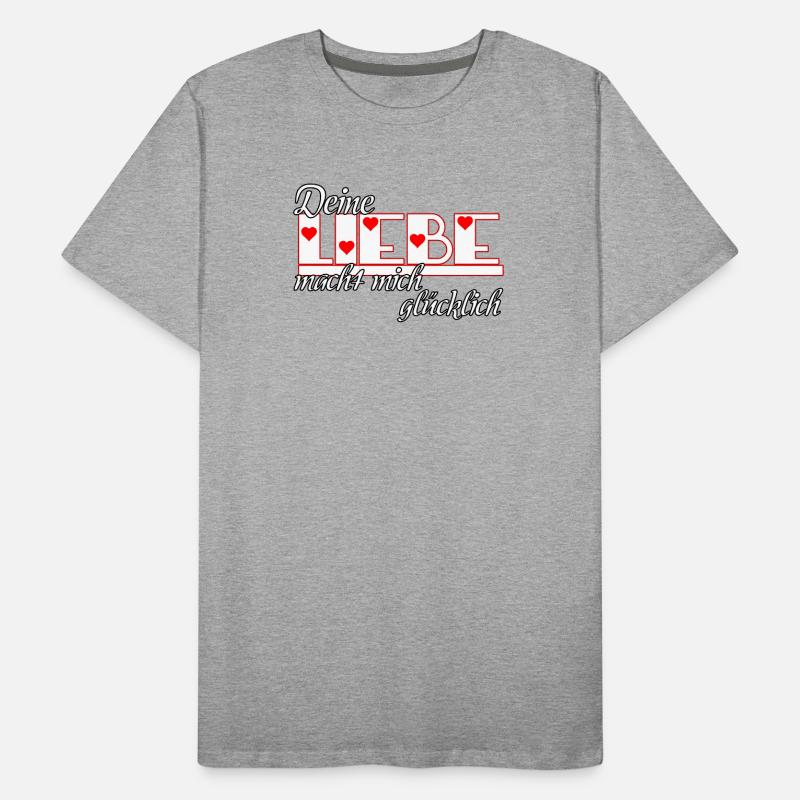 Liebe Glück Ehe Paar Partnerschaft Geschenk Männer Premium Bio T-Shirt