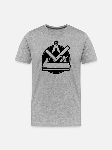 Carpenters' guild - Men's Premium Organic T-Shirt - heather grey