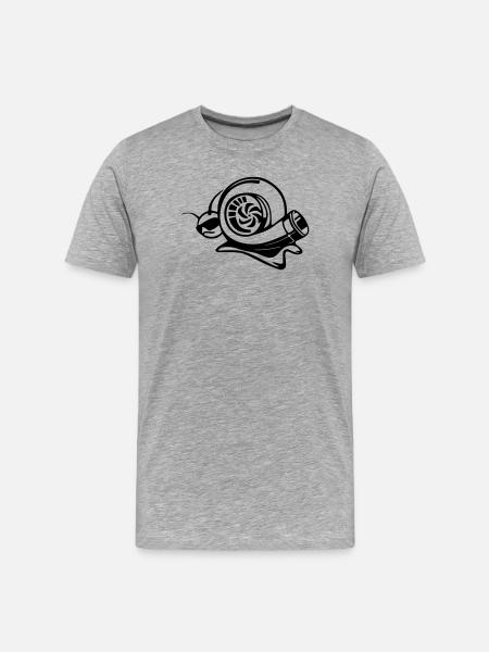 Auto-turning Fast-paced snail races - Men's Premium Organic T-Shirt - heather grey