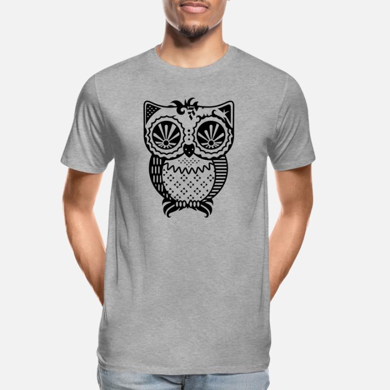Patchwork owl Men's Premium Organic T-Shirt