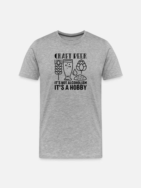 Craft beer - Men's Premium Organic T-Shirt - heather grey