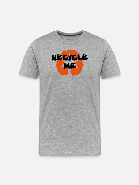 Recycle me - Men's Premium Organic T-Shirt - heather grey