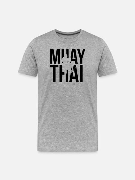 muay thai - Men's Premium Organic T-Shirt - heather grey
