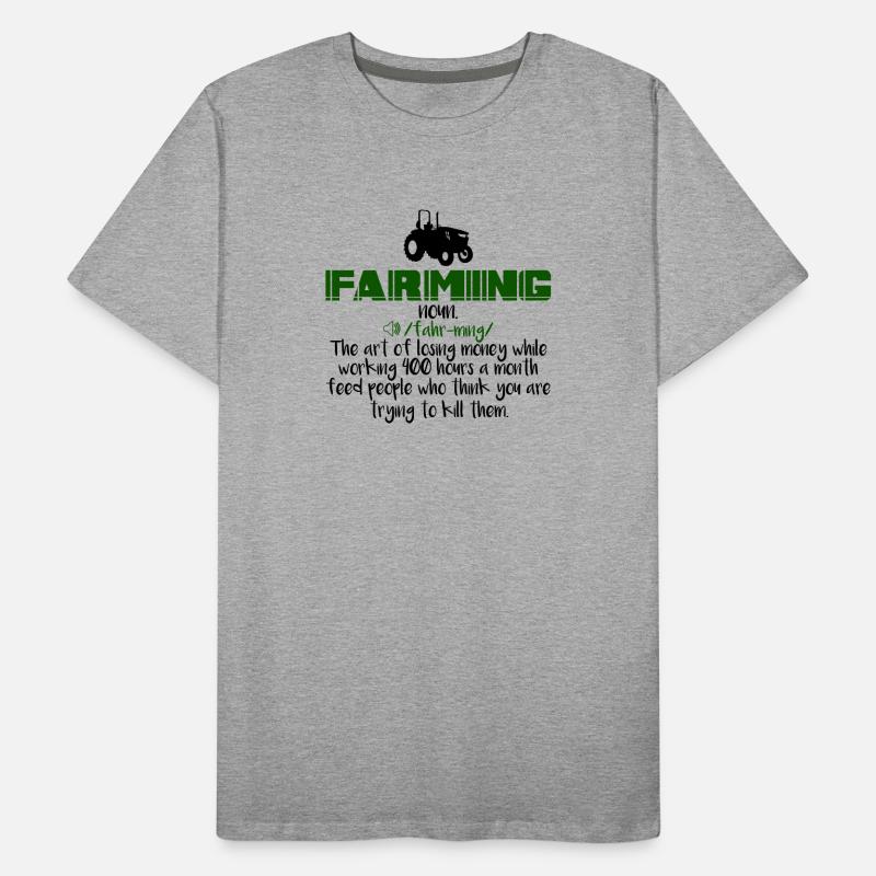 Farming Definition Men's Premium Organic T-Shirt