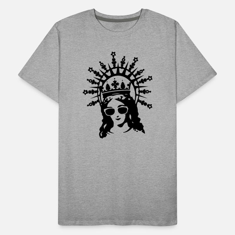 Mutter Gottes mit Sonnenbrille Männer Premium Bio T-Shirt