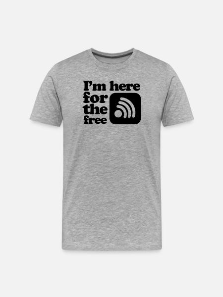 internet - Men's Premium Organic T-Shirt - heather grey