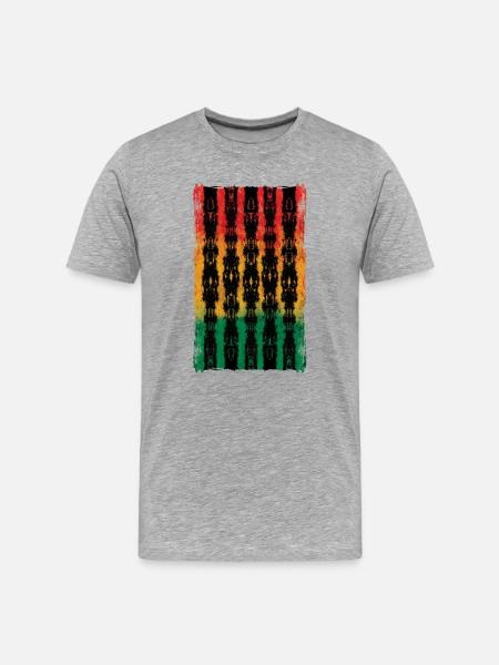 Gradient with symmetry and pattern - Men's Premium Organic T-Shirt - heather grey