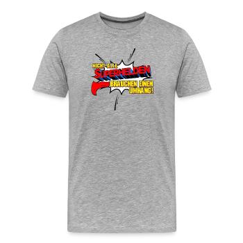 Tous les super-héros n’ont pas besoin d’une cape - T-shirt bio Premium Homme - gris chiné - Devant - Damien (186cm)