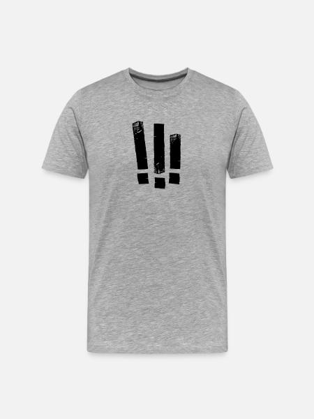 Trois !!! - T-shirt bio Premium Homme - gris chiné