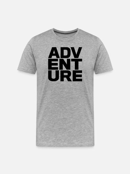 Adventure - Men's Premium Organic T-Shirt - heather grey
