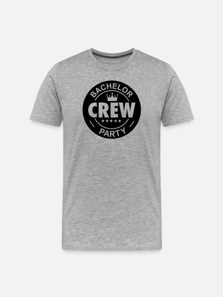 bachelor bachelorette party - Men's Premium Organic T-Shirt - heather grey