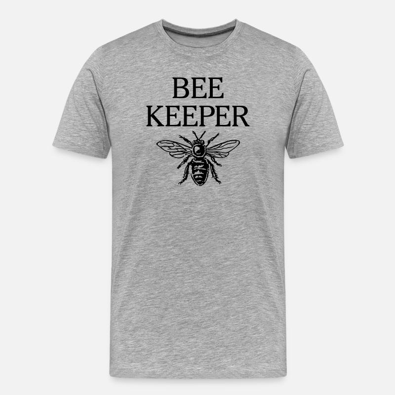 Beekeeper - Männer Premium Bio T-Shirt - Grau meliert