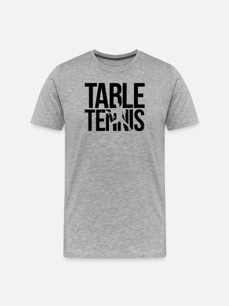 table tennis - Men's Premium Organic T-Shirt - heather grey