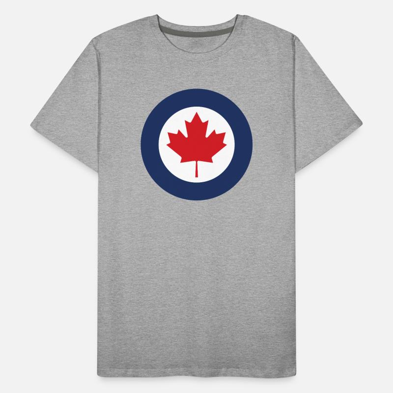 Version standard de la cocarde aéronautique canadienne T-shirt bio Premium Homme